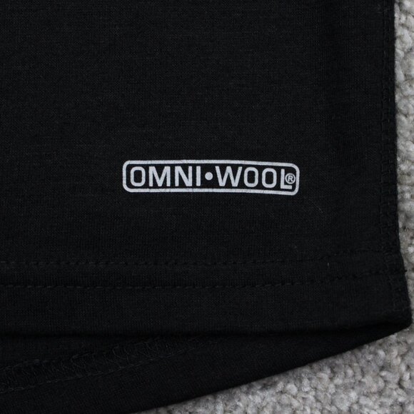 Omni-Wool Midweight Base Layer Shirt Mens Medium Black Lined L/S Pullover - Picture 4 of 13